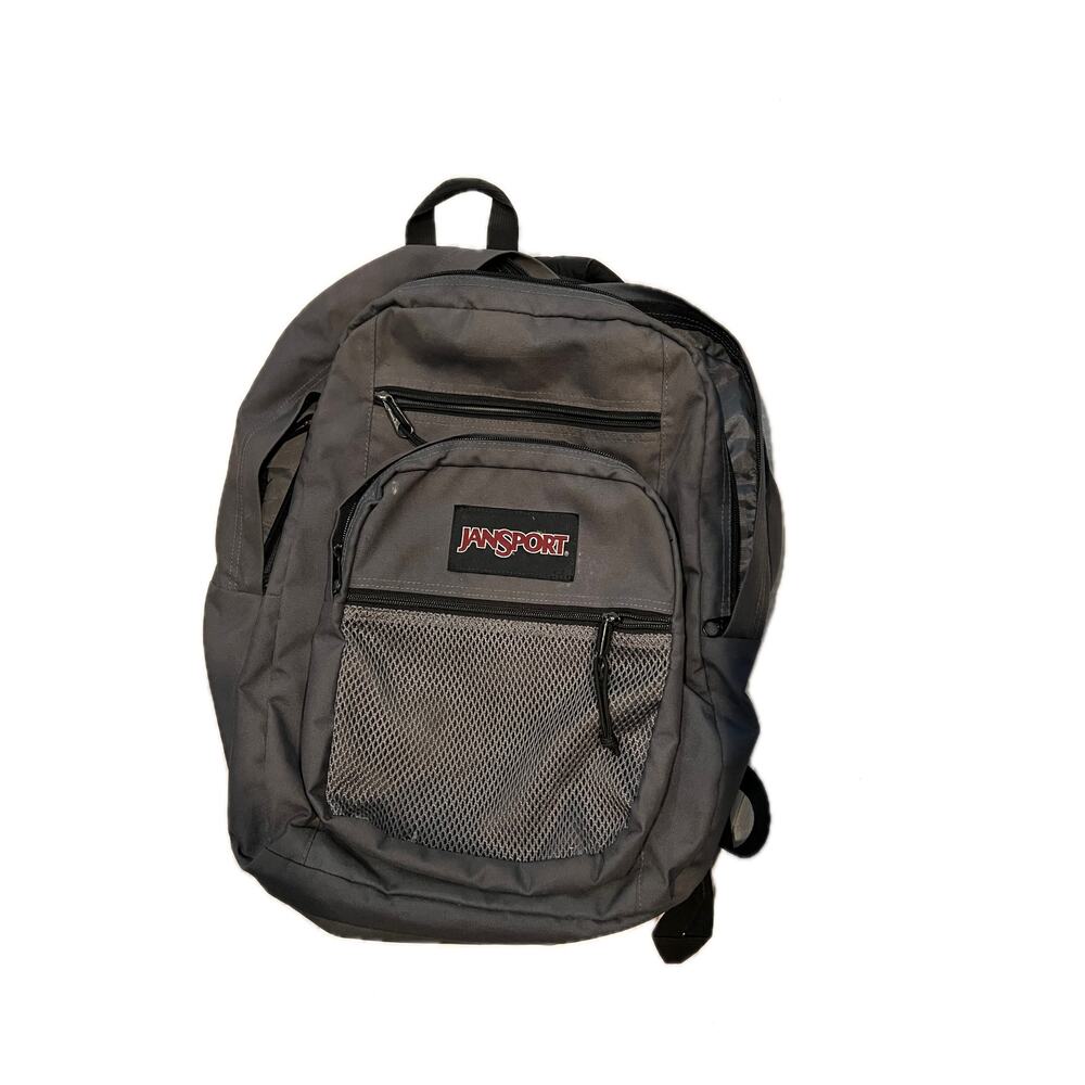 JanSport Big Campus Gray Black Backpack